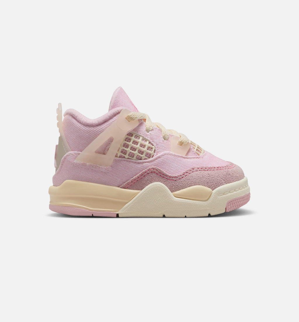 Air Jordan 4 Retro Pink Pearl and Iced Carmine Infant & Toddler Shoes - Iced Carmine/Coconut Milk/Anthracite/Muslin/Pinksicle