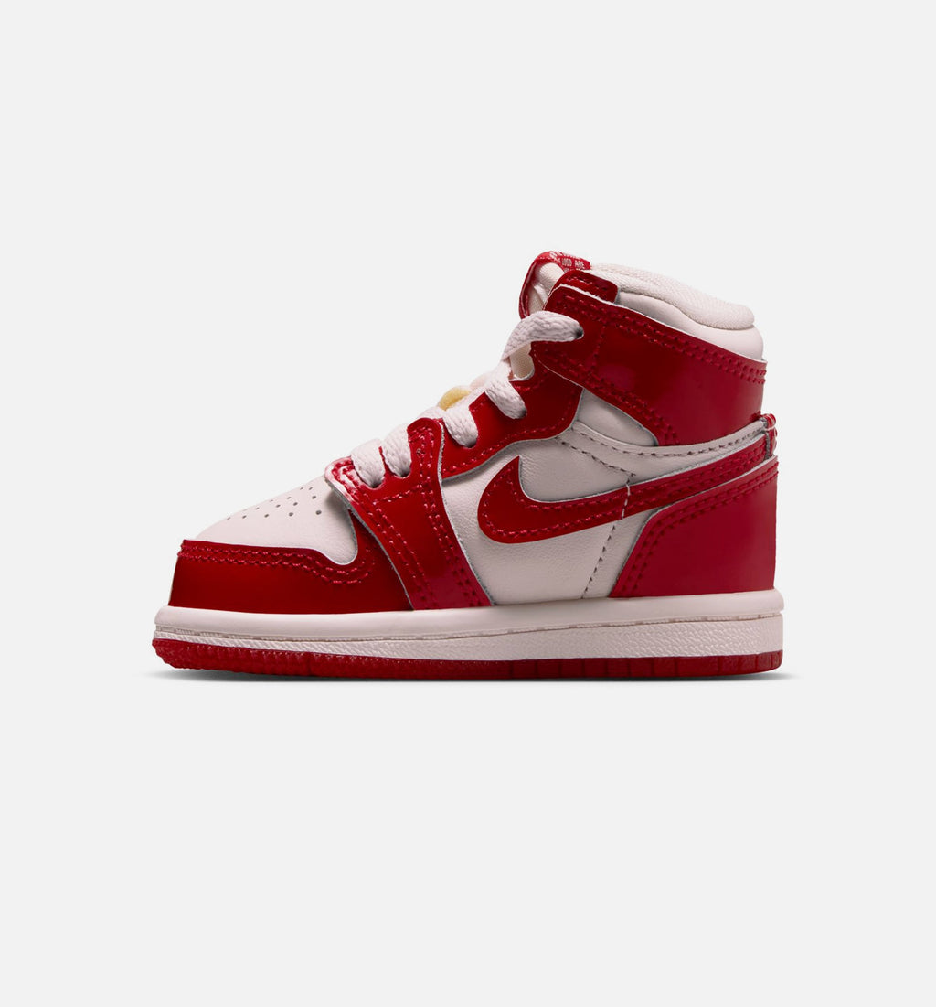 Air Jordan 1 Retro High OG Nails & Grails Infant & Toddler Shoes - University Red/Metallic Silver
