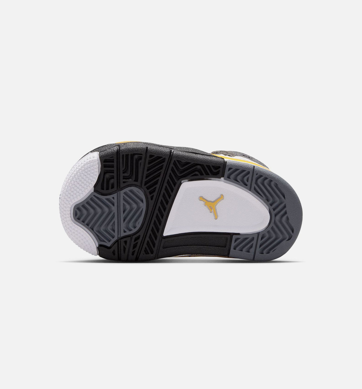Air Jordan 4 Retro Rare Air Tour Yellow Infant & Toddler Shoes - White/Dark Blue Grey/Black/Tour Yellow
