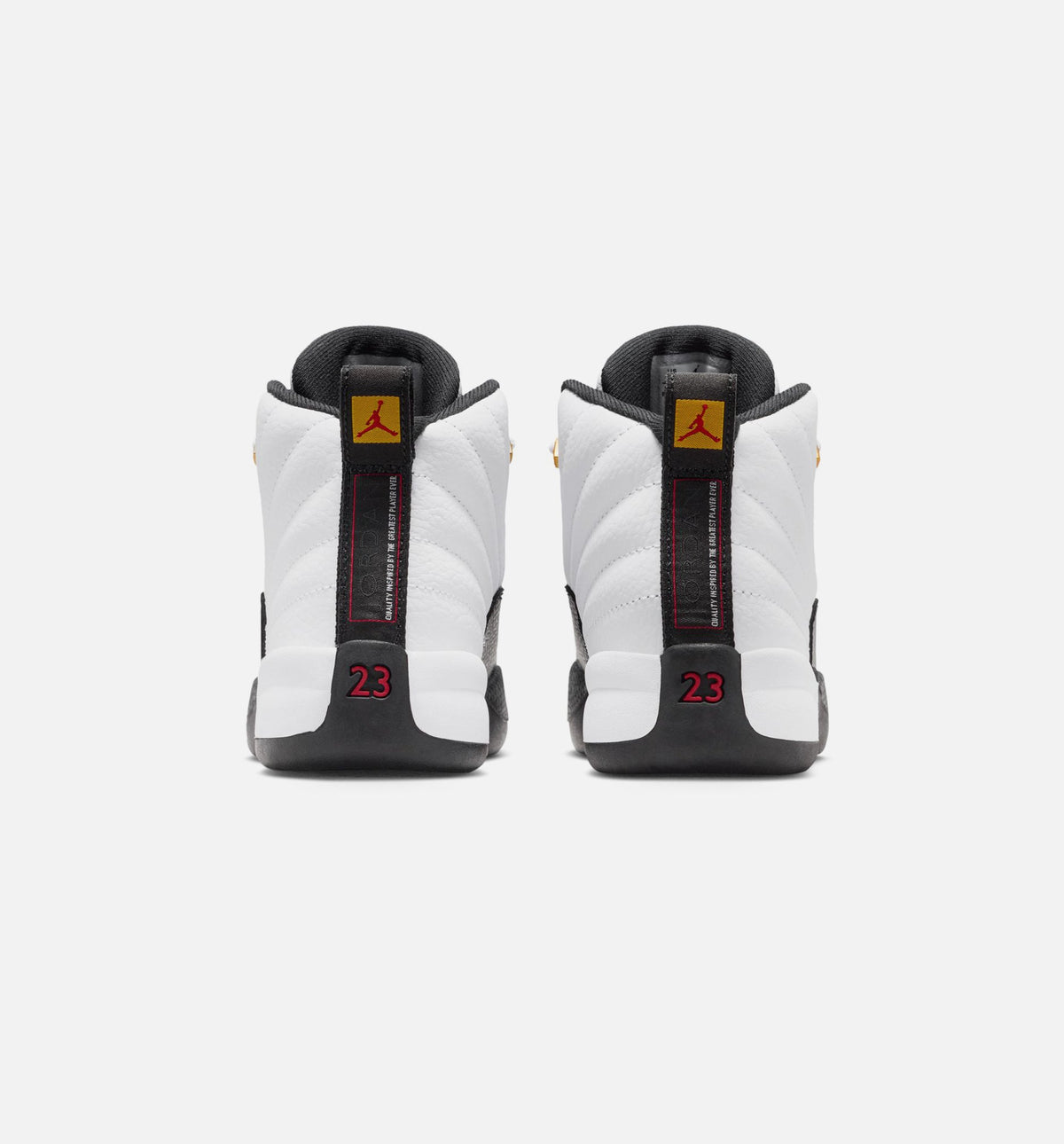 Air Jordan 12 Retro Taxi Preschool Shoes - White/Black/Taxi