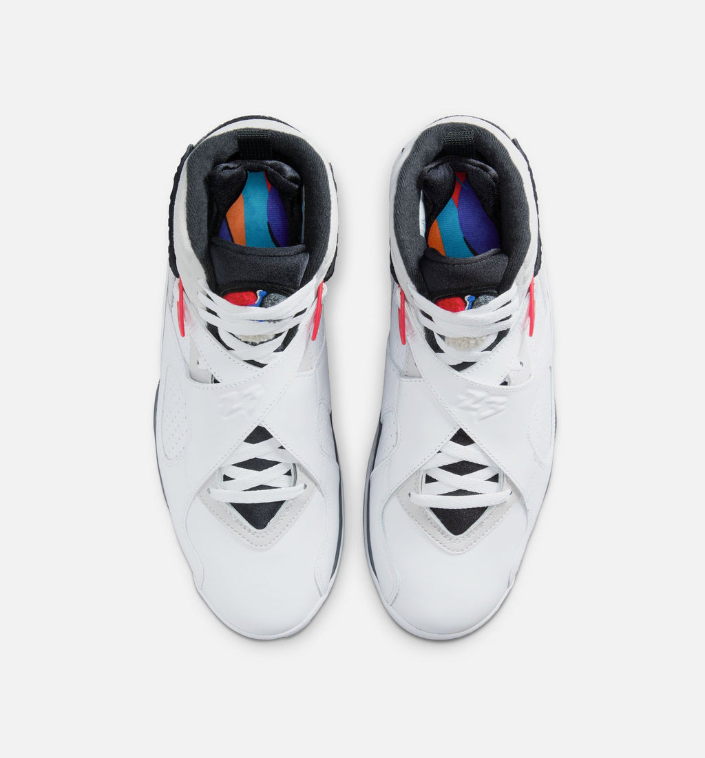 Air Jordan 8 Retro White and True Red Men's Shoes - White/Black/True Red