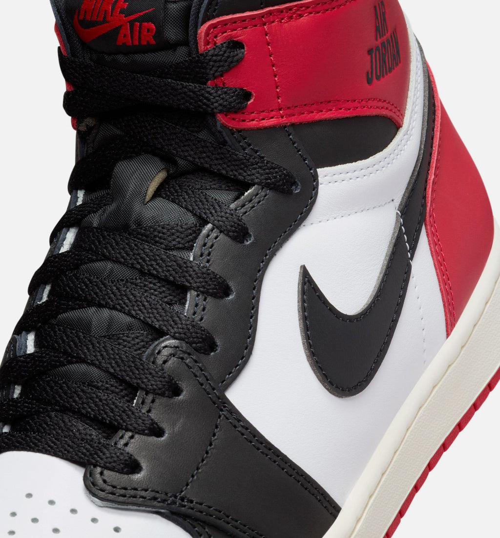 Air Jordan 1 Retro High OG Black Toe Men's Shoes - White/Black/Varsity Red/Sail
