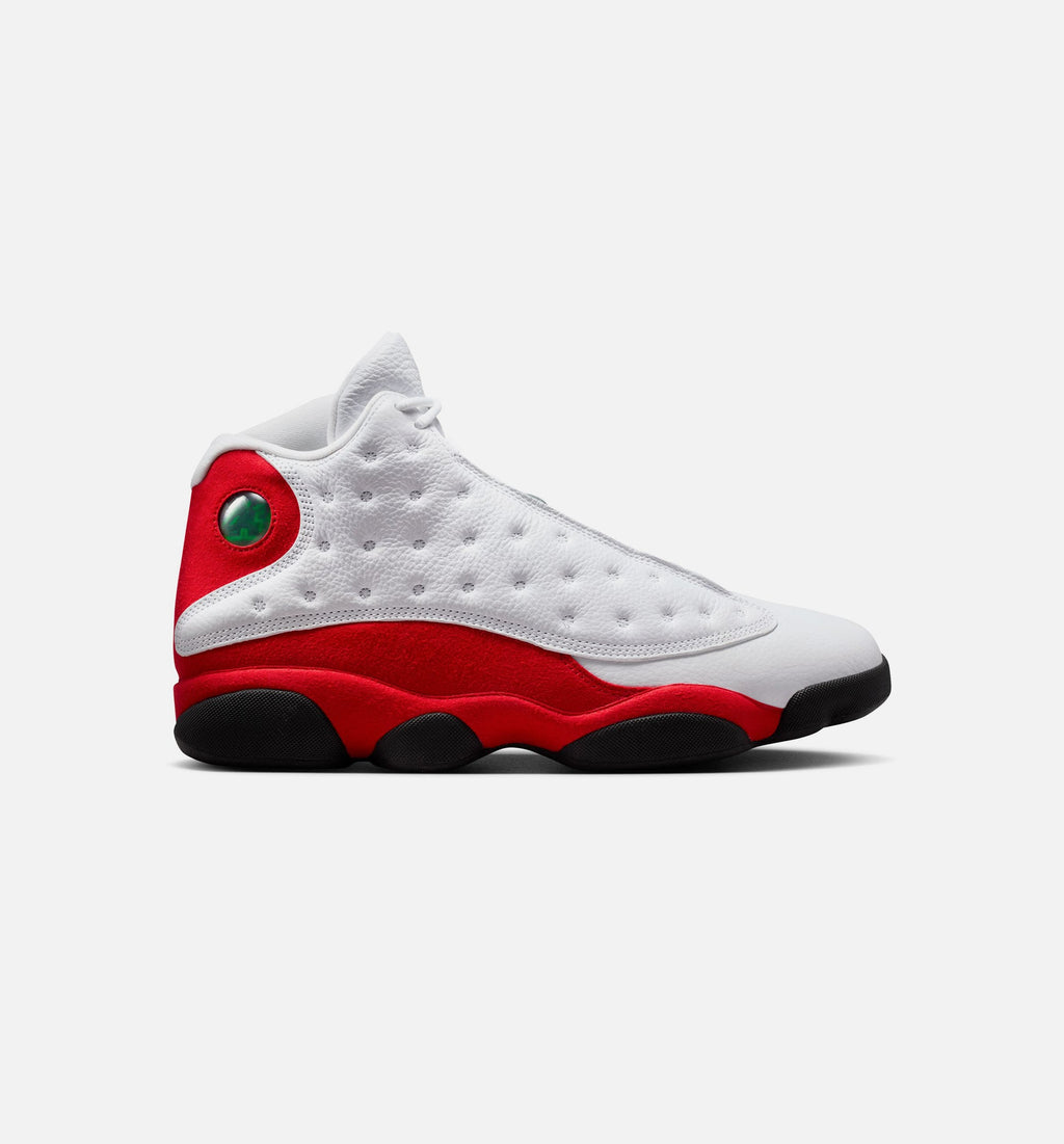 Air Jordan 13 Retro White and University Red Men's Shoes - White/Black/True Red