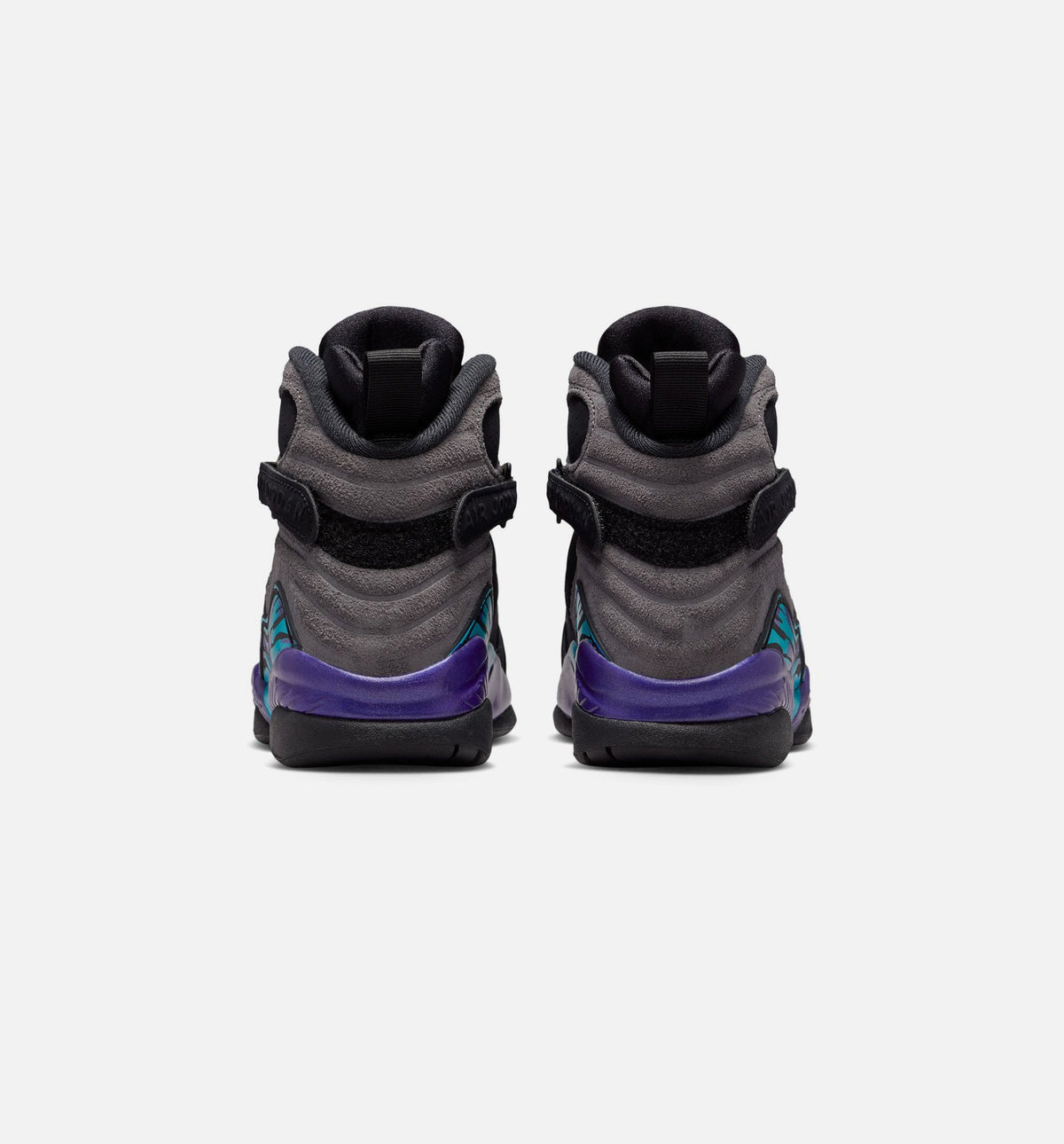 Air Jordan 8 Retro Aqua Grade School Shoes - Black/Multi-Color/Bright Concord/Multi-Color