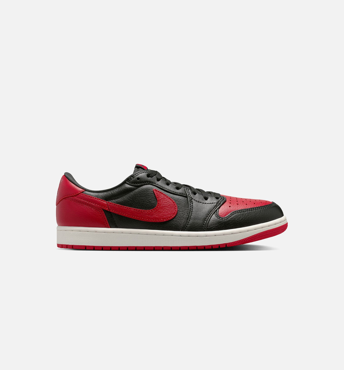 Air Jordan 1 Retro Low OG Banned Grade School Shoes - Black/Black/Varsity Red/Summit White