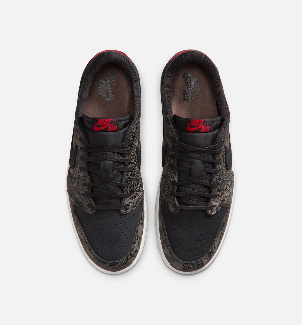 Air Jordan 1 Retro Low OG Laser Black & Varsity Red Men's Shoes - Black/Varsity Red/Summit White