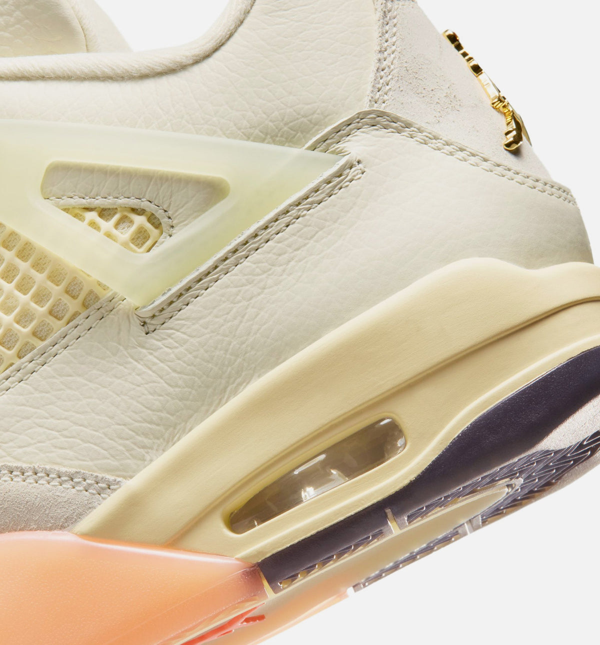 Air Jordan 4 Retro Birds of Paradise Women's Shoes - Coconut Milk/Metallic Gold/Muslin/Bright Mango/Sundial/Black