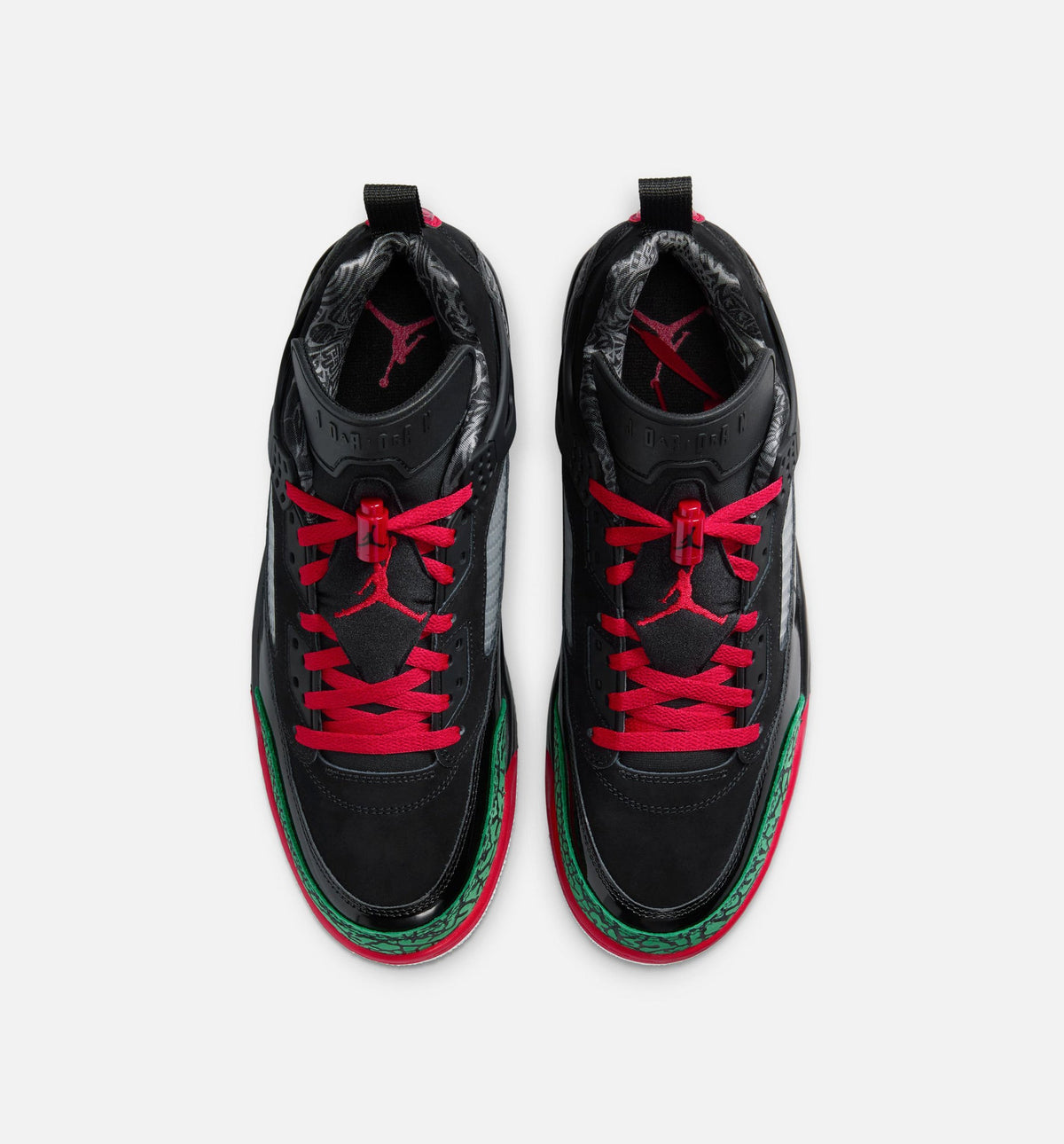 Spizike Low Men's Shoes - Black/Classic Green/White/Varsity Red