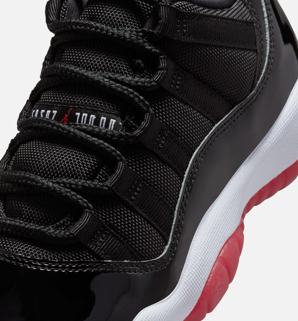 Air Jordan 11 Retro Bred Grade School Shoes - Black/Varsity Red/White