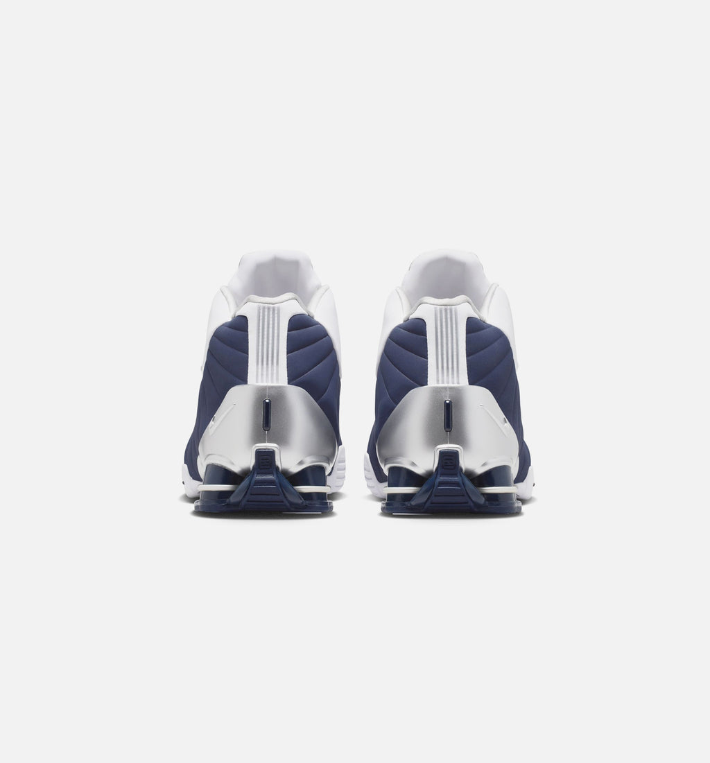 Shox BB4 Olympic Men's Shoes - White/Midnight Navy/Metallic Silver