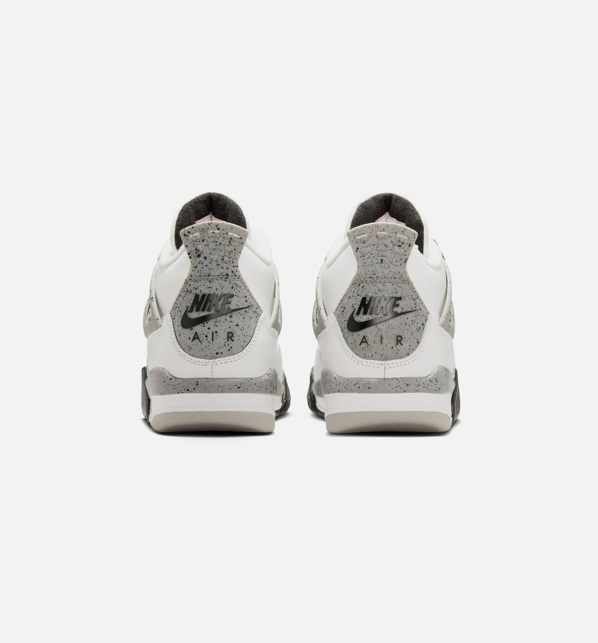 Air Jordan 4 Retro White Cement Grade School Shoes - Summit White/Fire Red/Cement Grey/Black