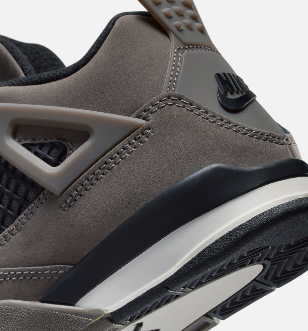 Air Jordan 4 Retro Cave Stone and Black Preschool Shoes - Cave Stone/Black/Moon Particle