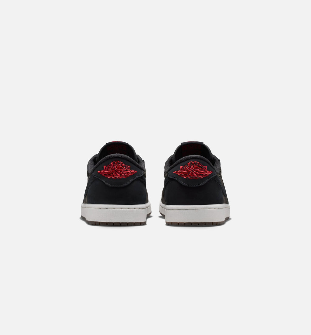 Air Jordan 1 Retro Low OG Laser Black & Varsity Red Men's Shoes - Black/Varsity Red/Summit White