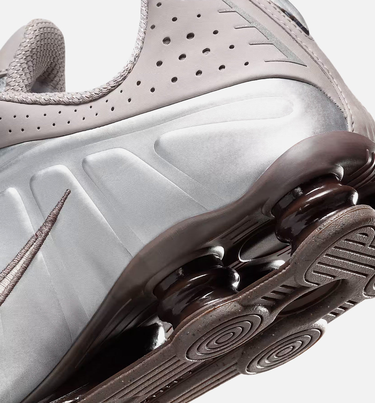 Shox R4 Men's Shoes - Cave Stone/College Grey/Baroque Brown