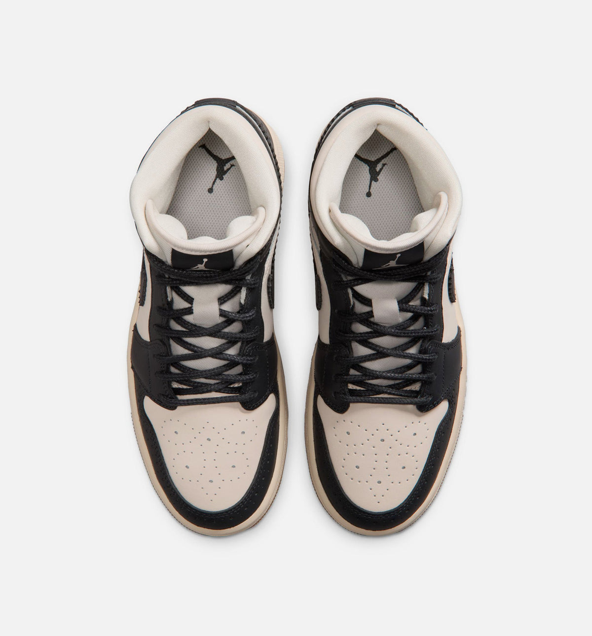 Air Jordan 1 Mid SE Women's Shoes - Off-Noir/Chalk/Pearl White