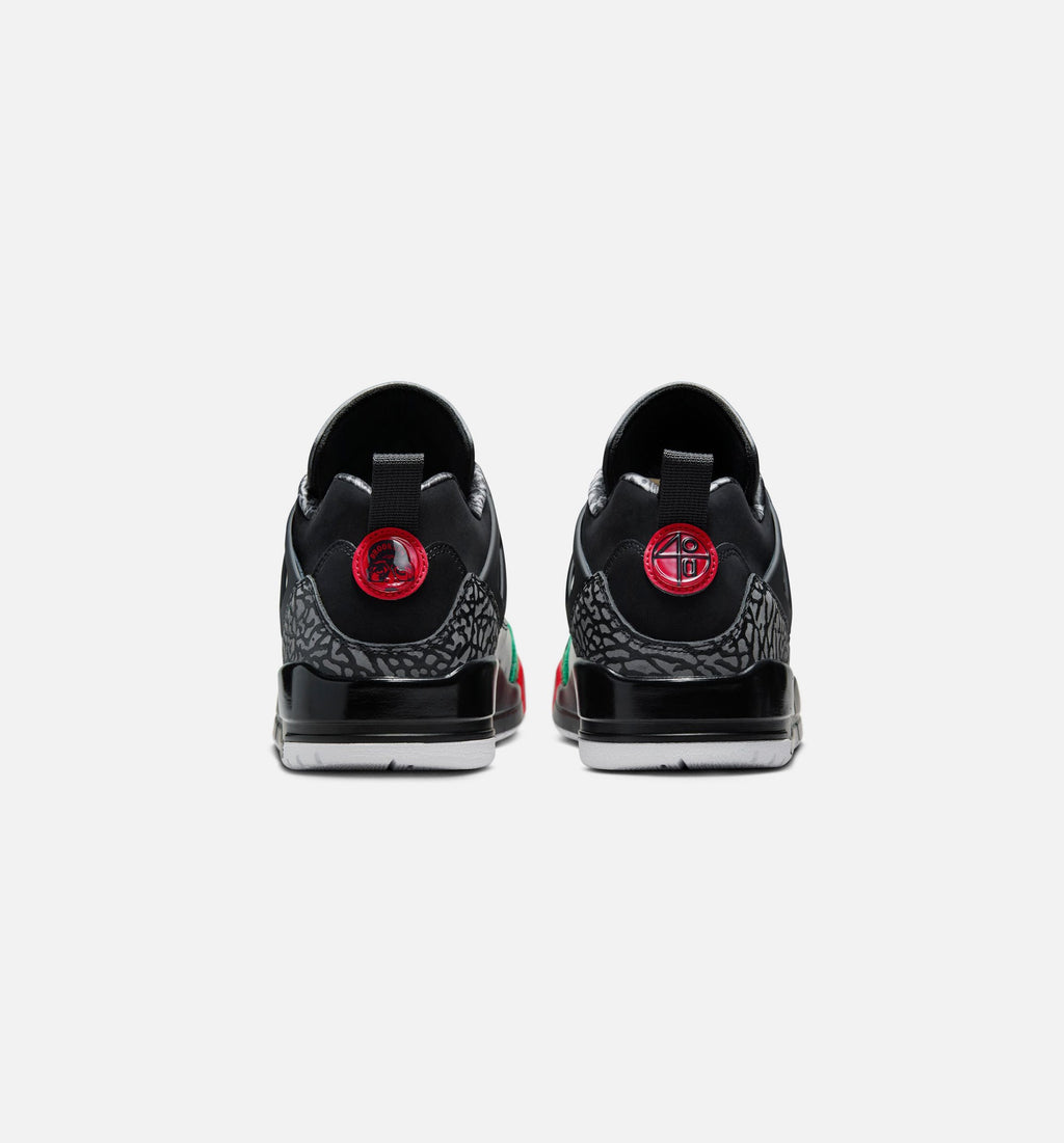 Spizike Low Men's Shoes - Black/Classic Green/White/Varsity Red