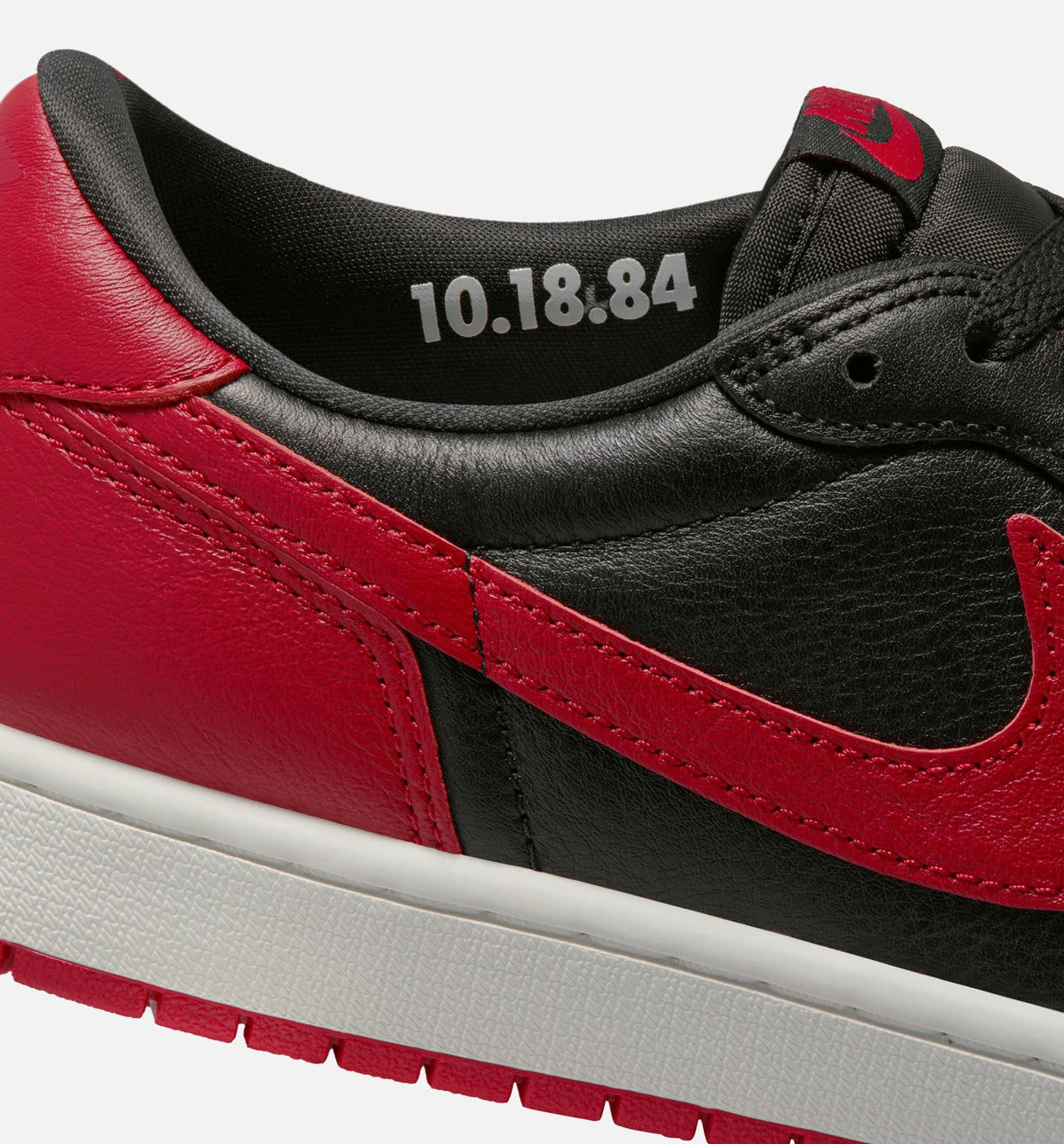 Air Jordan 1 Retro Low OG Banned Grade School Shoes - Black/Black/Varsity Red/Summit White