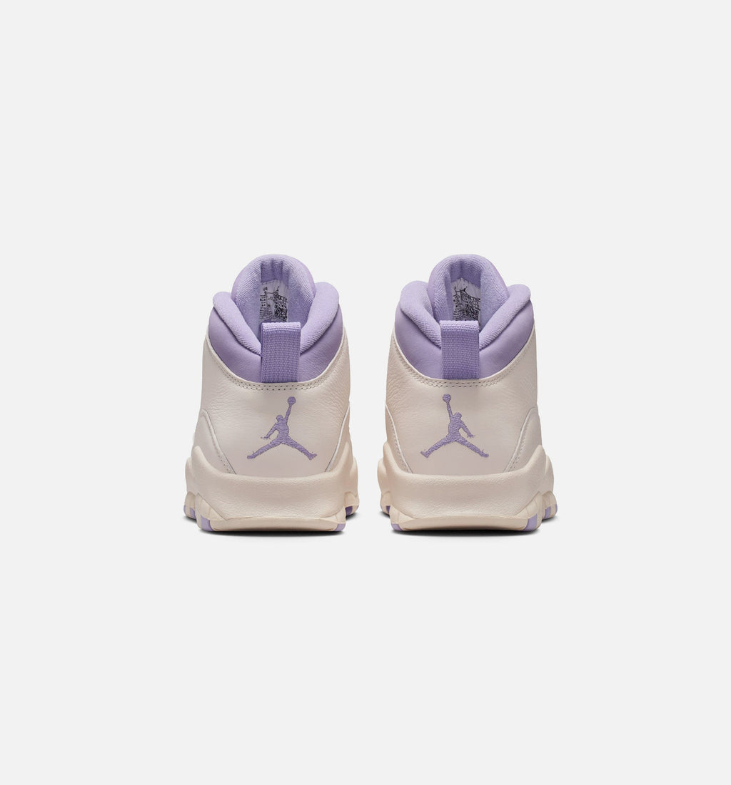 Air Jordan 10 Retro Hydrangeas Women's Shoes - Chalk/Hydrangeas/Wild Grape
