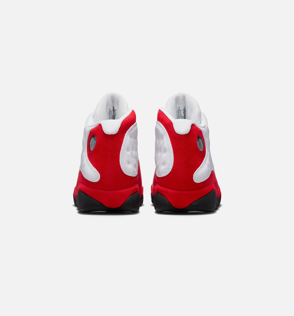 Air Jordan 13 Retro White and University Red Men's Shoes - White/Black/True Red