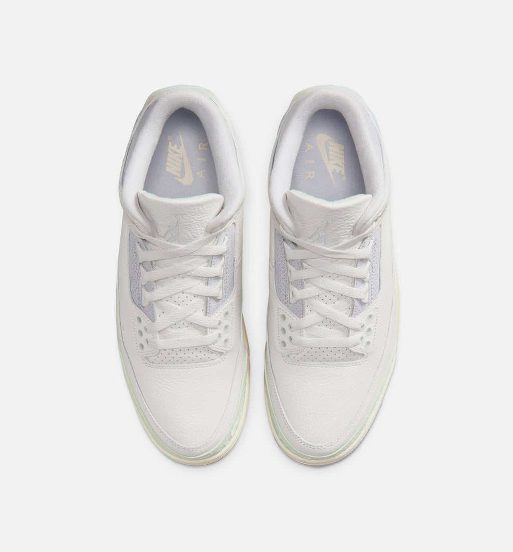 Air Jordan 3 Retro Sail and Jade Aura Men's Shoes - Sail/Jade Aura/Aura/Iced Carmine
