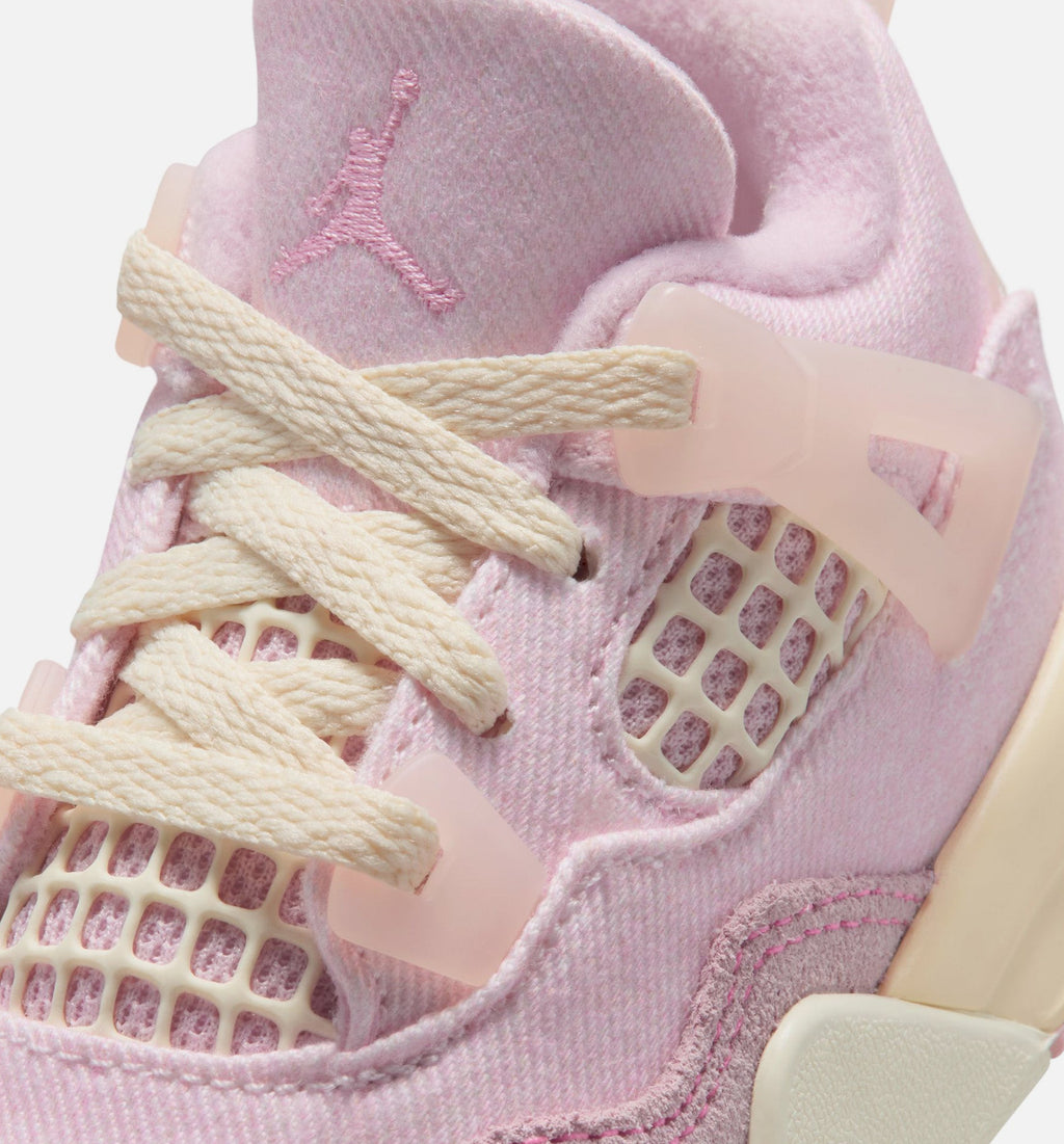 Air Jordan 4 Retro Pink Pearl and Iced Carmine Infant & Toddler Shoes - Iced Carmine/Coconut Milk/Anthracite/Muslin/Pinksicle