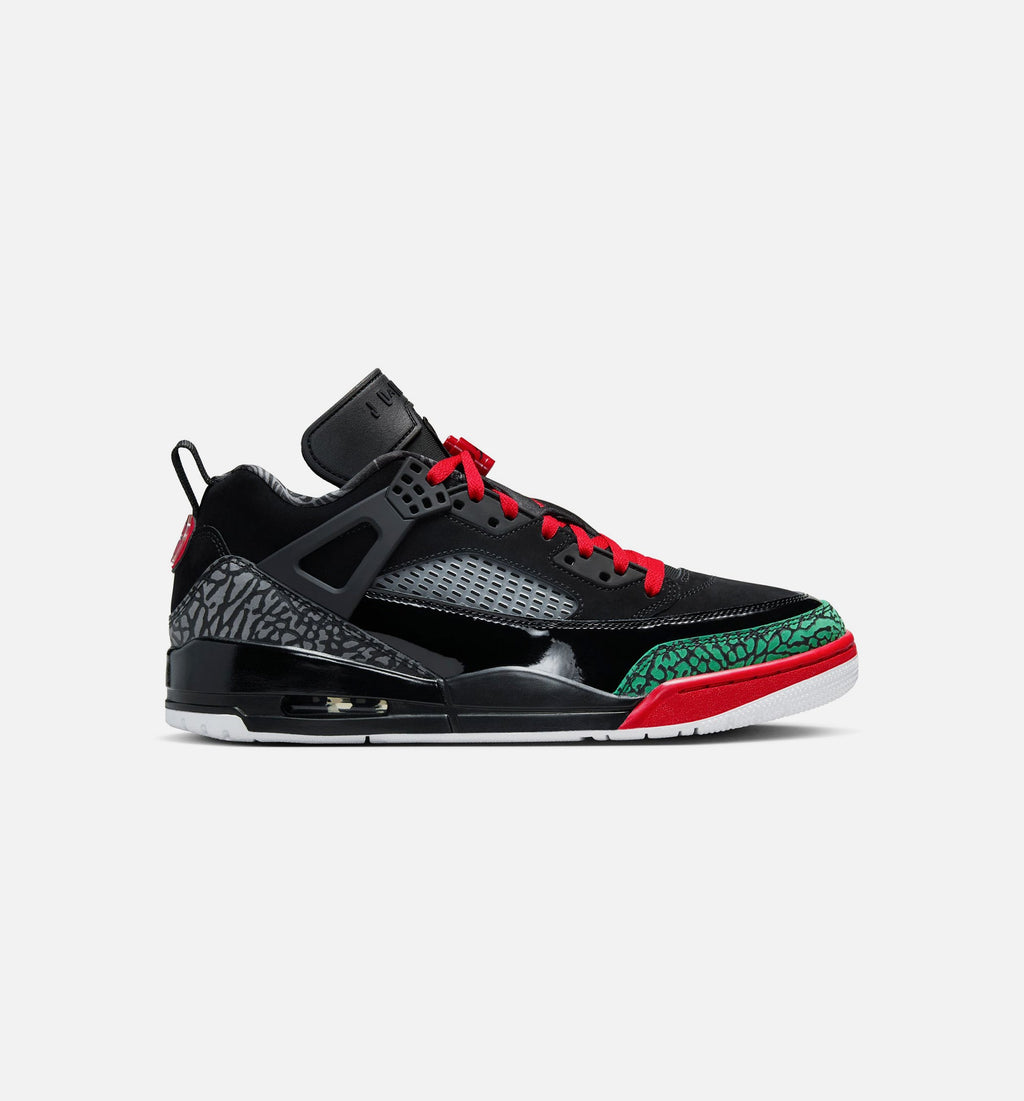 Spizike Low Men's Shoes - Black/Classic Green/White/Varsity Red