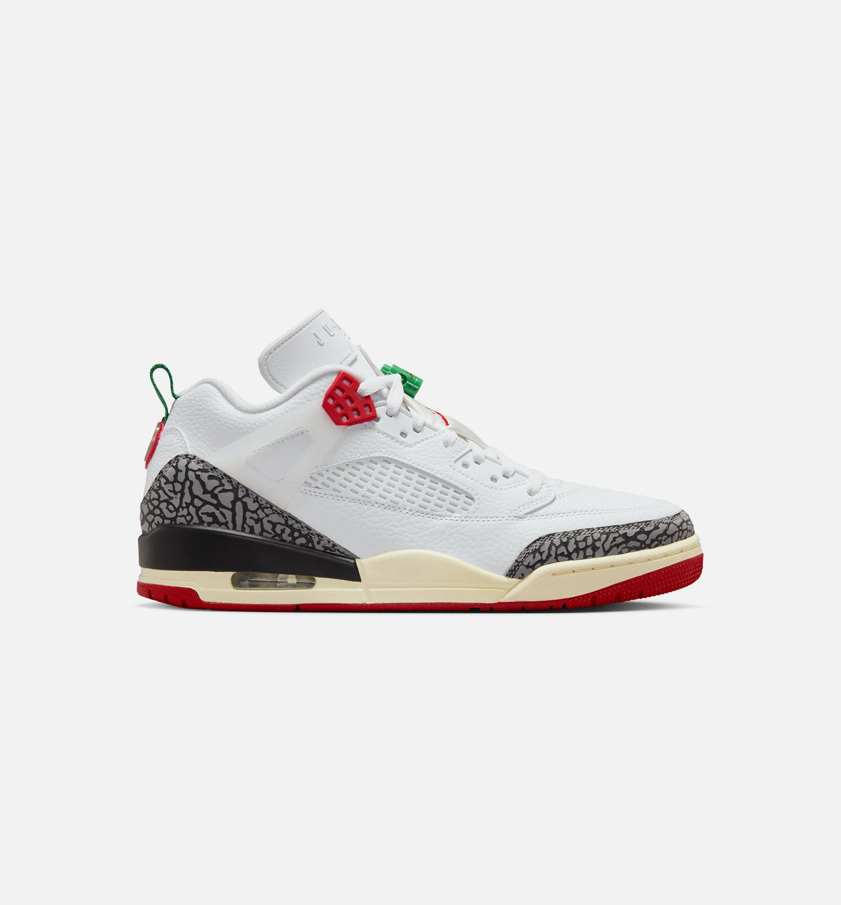 Spizike Low Men's Shoes - White/Black/Sail/Varsity Red