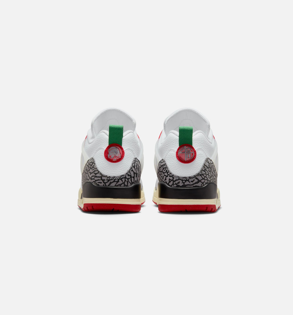 Spizike Low Men's Shoes - White/Black/Sail/Varsity Red