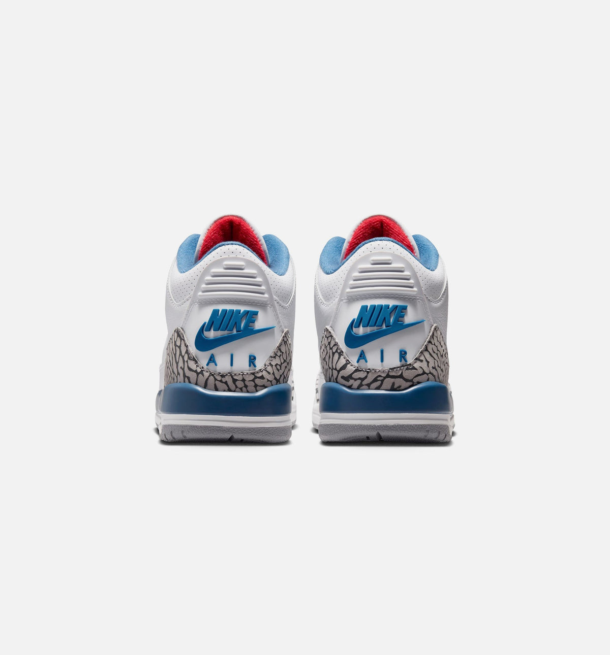 Air Jordan 3 Retro OG True Blue Grade School Shoes - White/Fire Red/True Blue