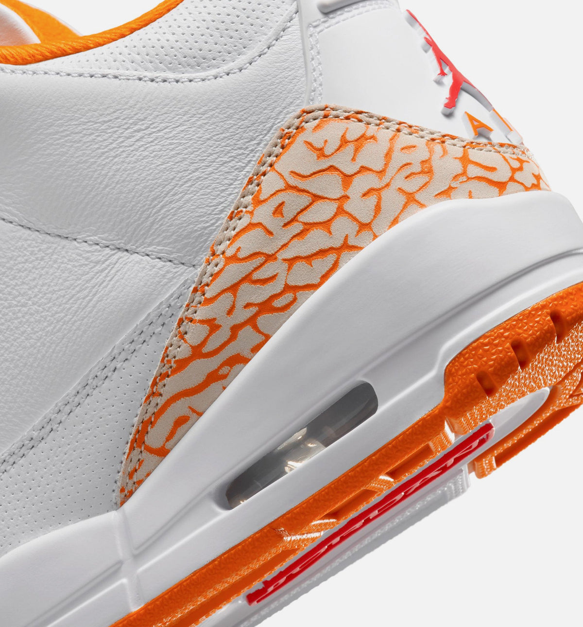 Air Jordan 3 Retro Orange Citrus Women's Shoes - White/Multicolor