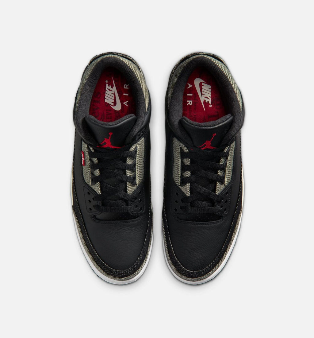 Air Jordan 3 x Levi's Men's Shoes - Denim/Black/Gym Red