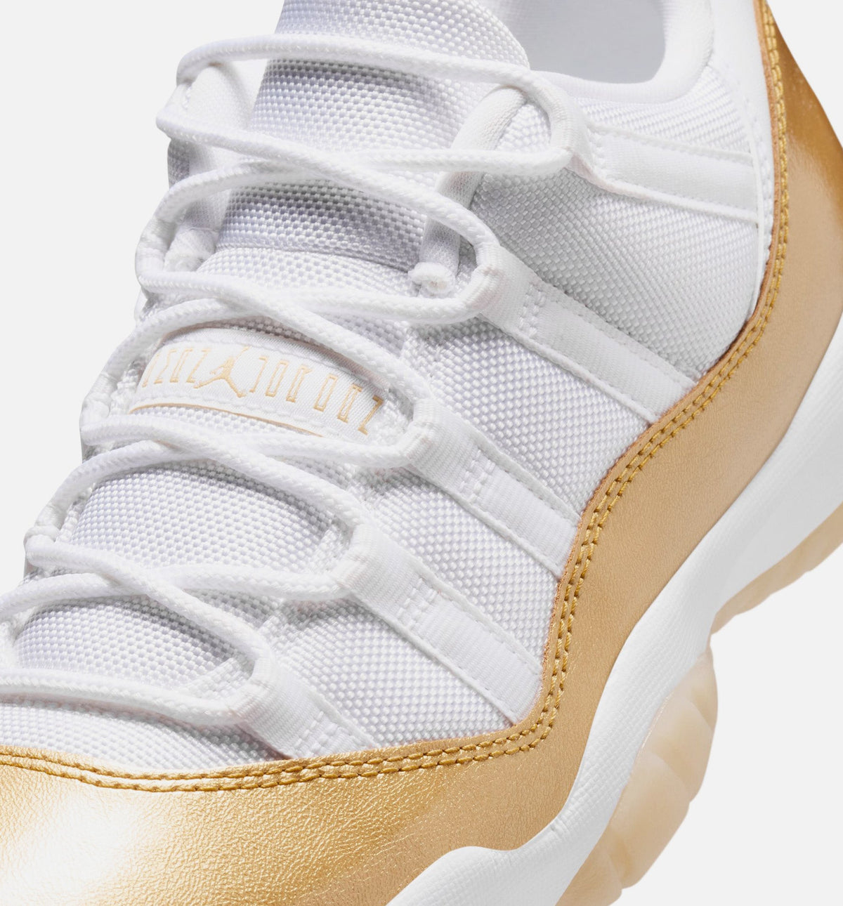 Air Jordan 11 Retro Low Mother's Day Women's Shoes - White/Metallic Gold/Team Gold
