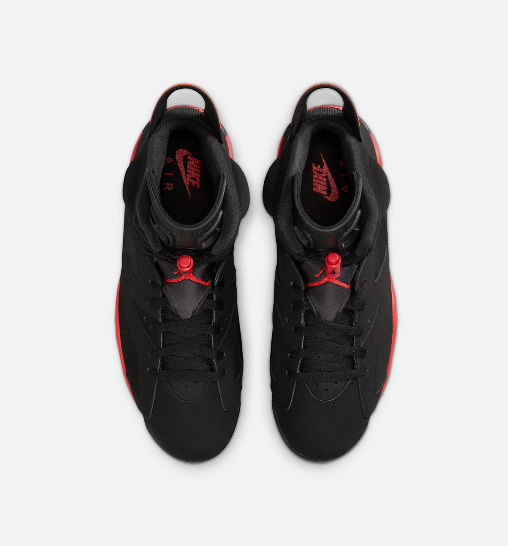 Air Jordan 6 Retro Infrared Salesman Men's Shoes - Black/Light Crimson