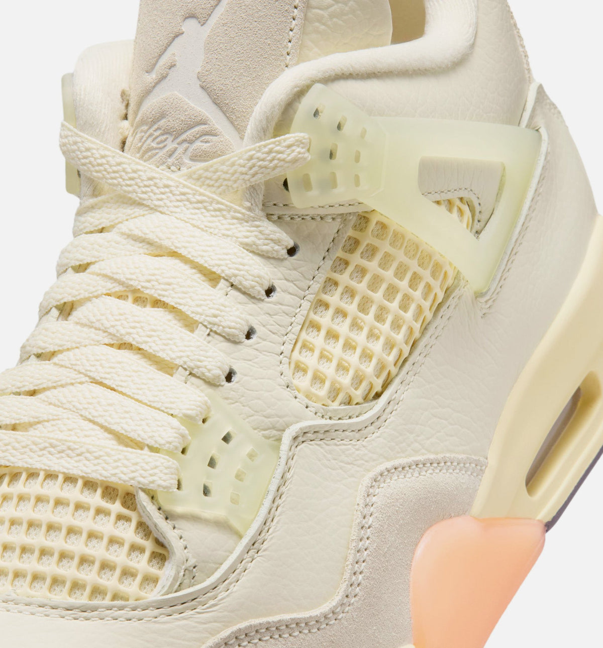Air Jordan 4 Retro Birds of Paradise Women's Shoes - Coconut Milk/Metallic Gold/Muslin/Bright Mango/Sundial/Black