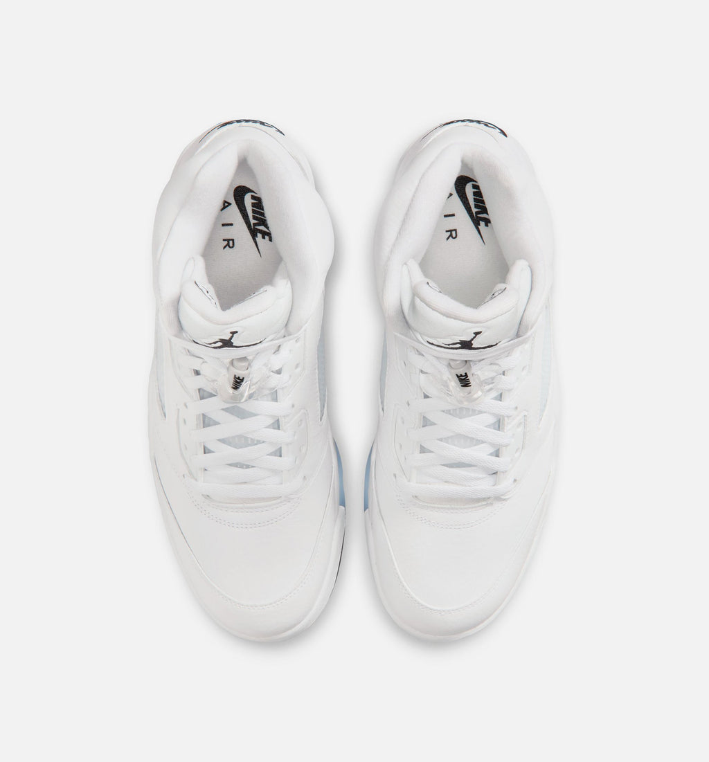 Air Jordan 5 Retro OG White Metallic Men's Shoes - White/Metallic Silver/Black