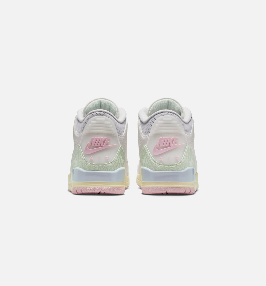 Air Jordan 3 Retro Sail and Jade Aura Men's Shoes - Sail/Jade Aura/Aura/Iced Carmine
