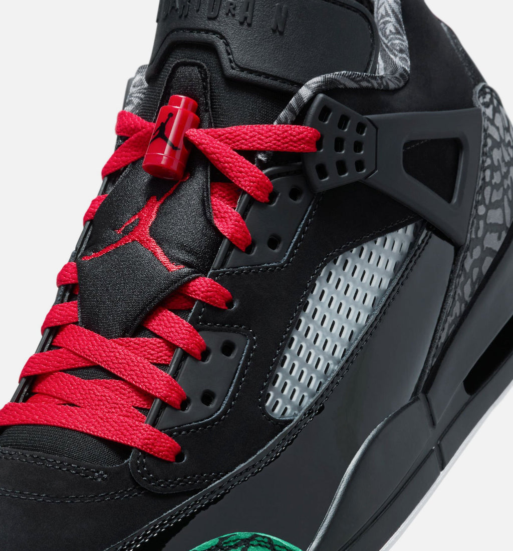 Spizike Low Men's Shoes - Black/Classic Green/White/Varsity Red