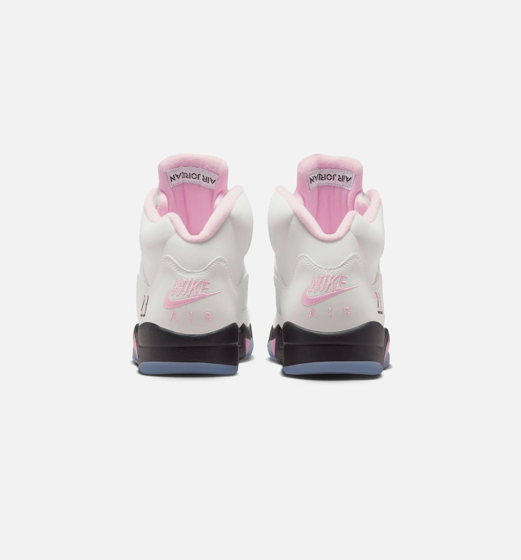 Air Jordan 5 Retro Medium Soft Pink Men's Shoes - White/Soft Pink/Black