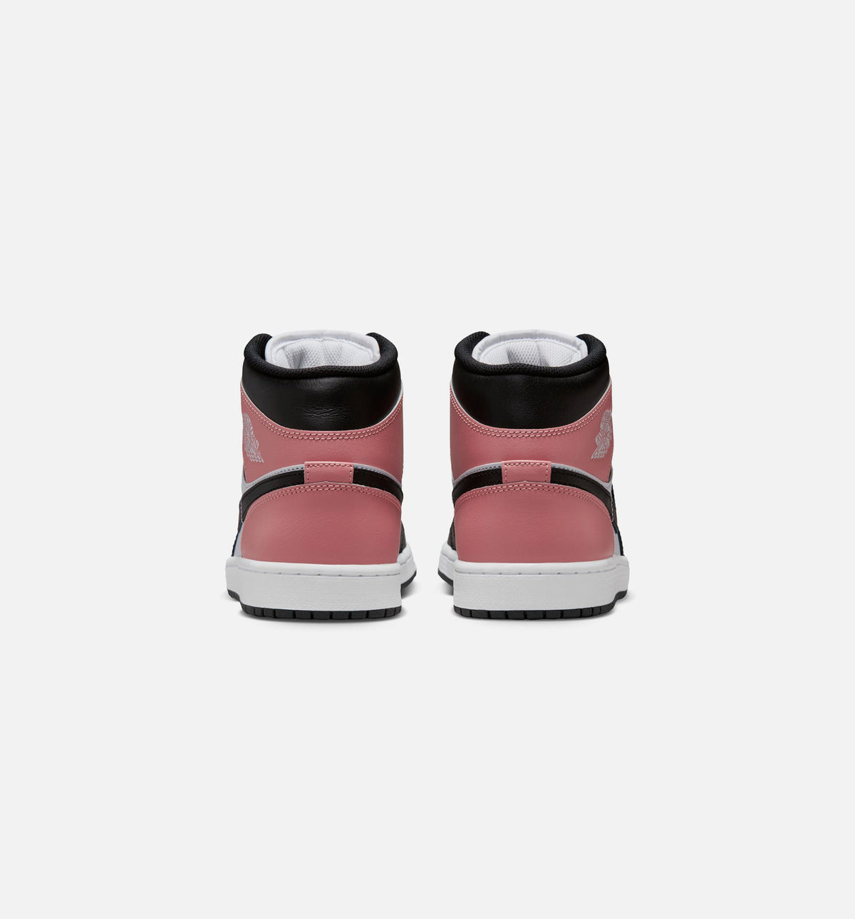 Air Jordan 1 Mid Men's Shoes - White/Rust Pink/Black