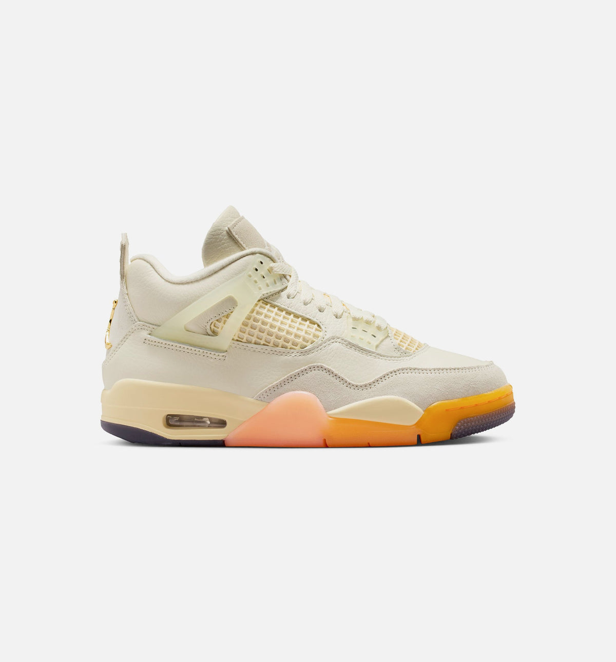 Air Jordan 4 Retro Birds of Paradise Women's Shoes - Coconut Milk/Metallic Gold/Muslin/Bright Mango/Sundial/Black