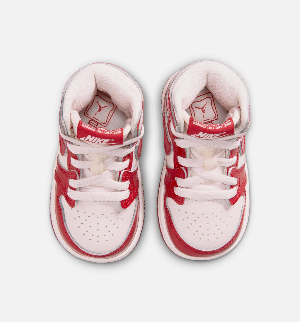 Air Jordan 1 Retro High OG Nails & Grails Infant & Toddler Shoes - University Red/Metallic Silver