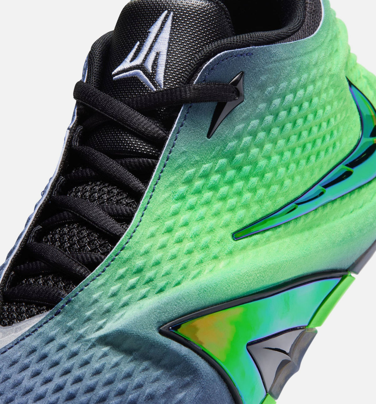 JA 4 Nightmare Men's Shoes - Obsidian/Black/Voltage Green/Metallic Silver